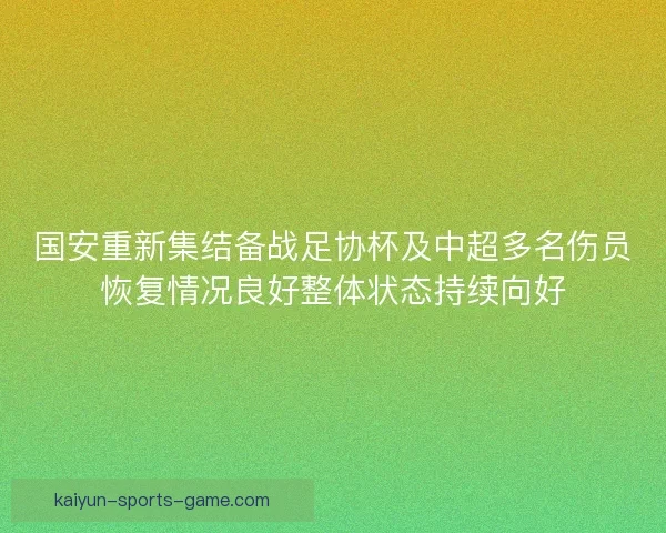 国安重新集结备战足协杯及中超多名伤员恢复情况良好整体状态持续向好 国安重新集结备战足协杯及中超多名伤员恢复情况良好整体状态持续向好